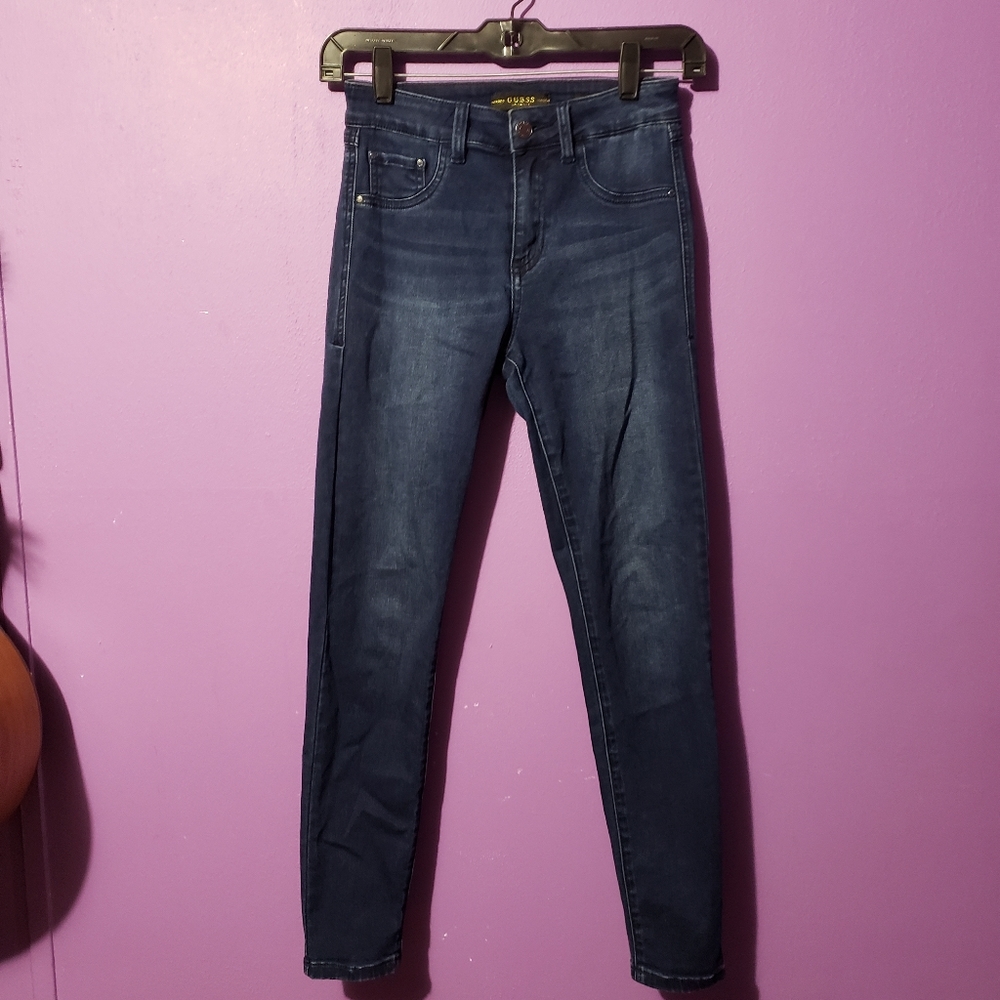Guess Dark Blue Jeans skinny size 26 petite